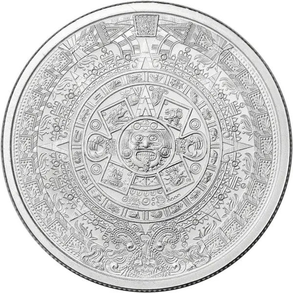 1/2 oz Golden State Mint Silver Round Aztec Calendar .999 Fine
