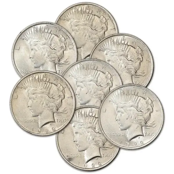 US Peace Silver Dollar - AU - Random Date