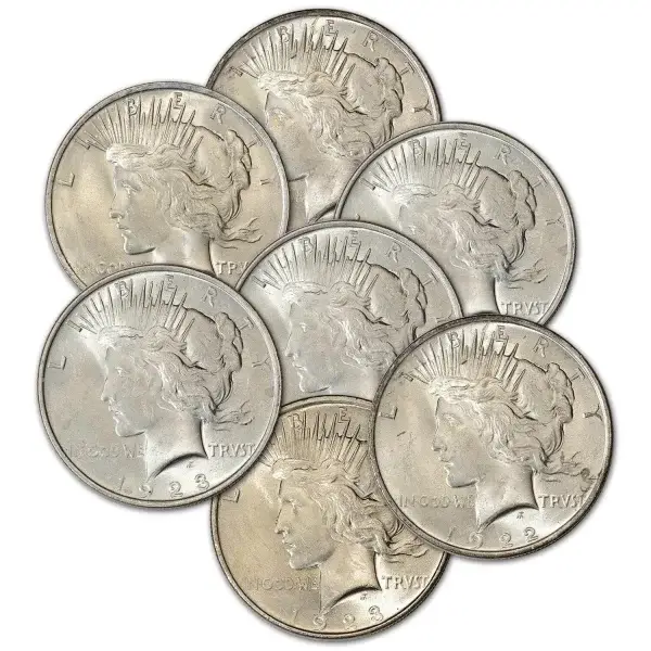 US Peace Silver Dollar - BU - Random Date
