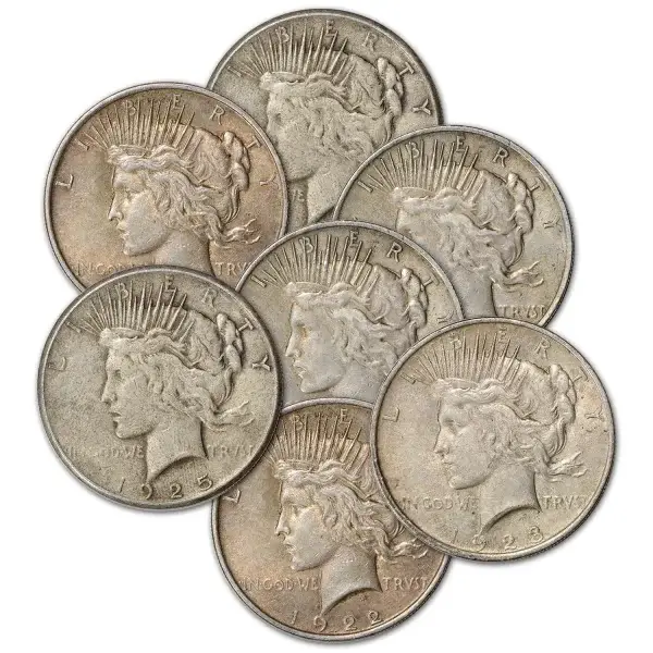US Peace Silver Dollar - VG+ - Random Date