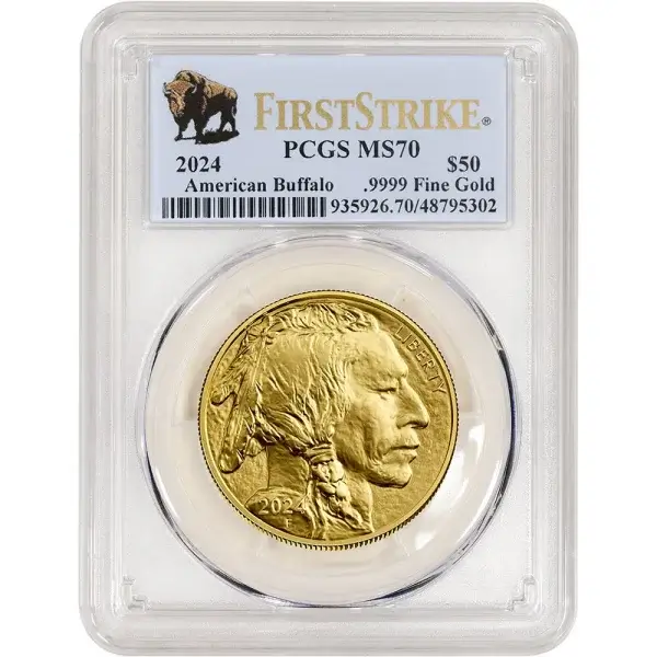 2024 American Gold Buffalo 1 oz $50 - PCGS MS70 First Strike Buffalo Label
