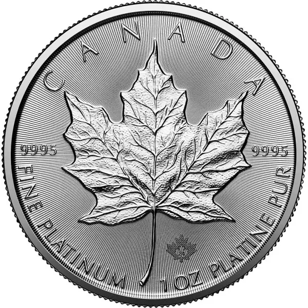 2024 Canada Platinum Maple Leaf 1 oz $50 - BU
