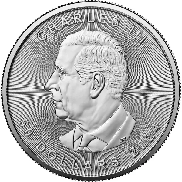 2024 Canada Platinum Maple Leaf 1 oz $50 - BU