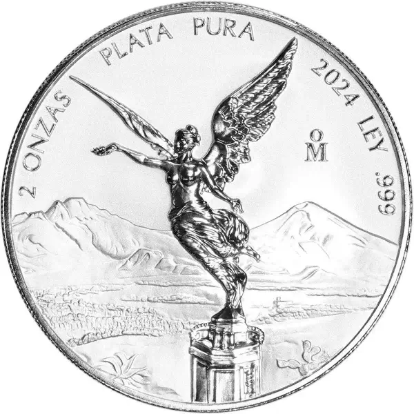2024 Mexico Silver Libertad 2 oz 2 Onzas - Reverse Proof