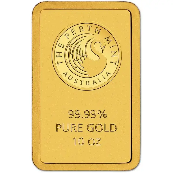10 oz Gold Bar - The Perth Mint - 99.99 Fine in Sealed Assay
