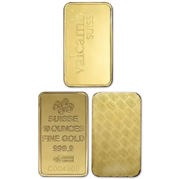 10 oz Gold Bar - Random Brand - Secondary Market - 999.9 Fine