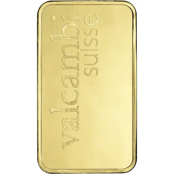 10 oz. Gold Bar - Valcambi Suisse - 999.9 Fine Sealed with Assay Certificate