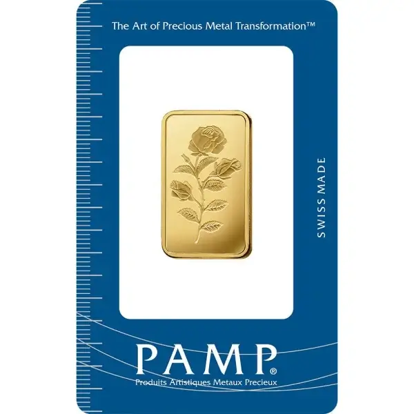 20 gram Gold Bar - PAMP Suisse - Rosa - 999.9 Fine in Sealed Assay