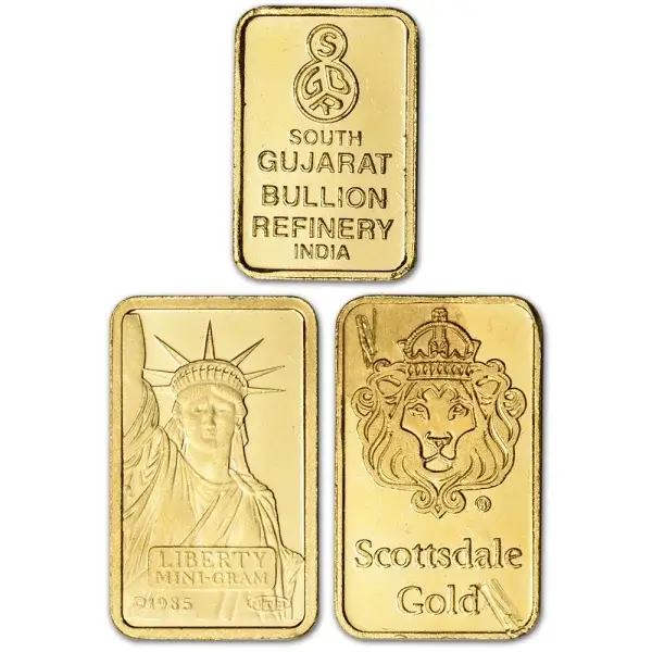 2 gram Gold Bar - Random Brand - Secondary Market - 999.9 Fine
