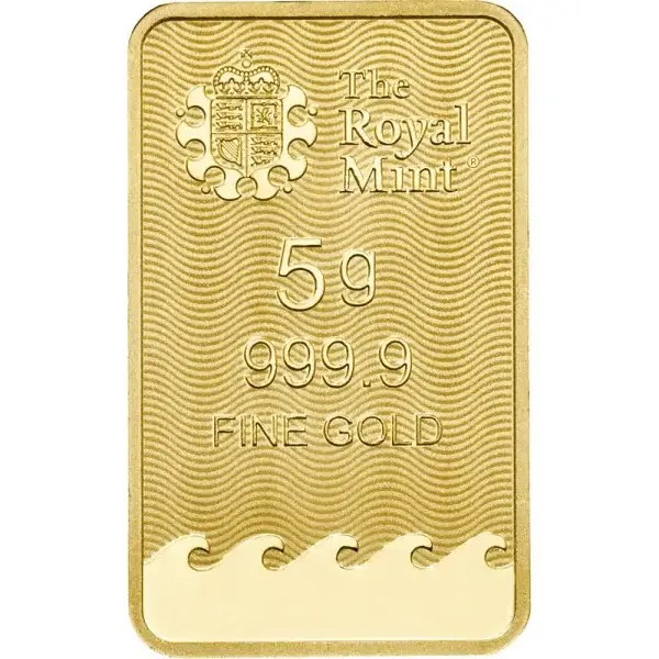 5 gram Gold Bar - Royal Mint Britannia - 999.9 Fine in Assay