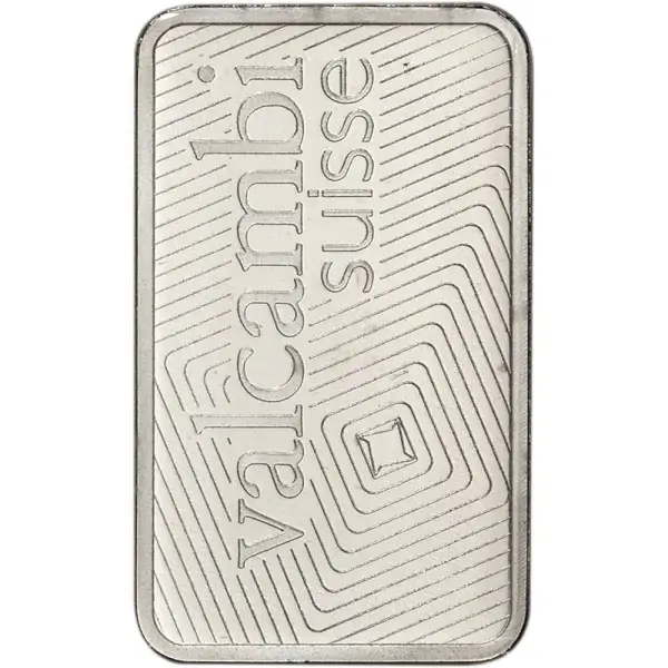 10 gram Platinum Bar - Valcambi Suisse - 999.5 Fine in Sealed Assay