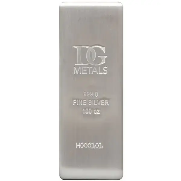 100 oz Silver Bar - Dillon Gage - .999