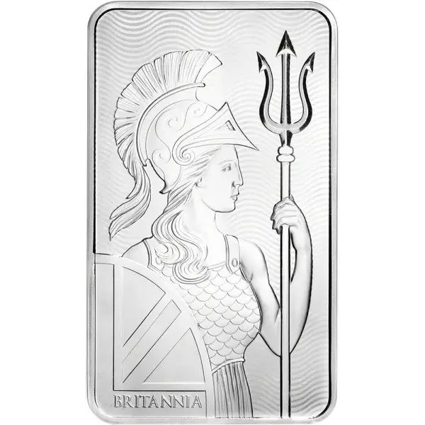 100 oz Silver Bar - Royal Mint Britannia - .999 Fine