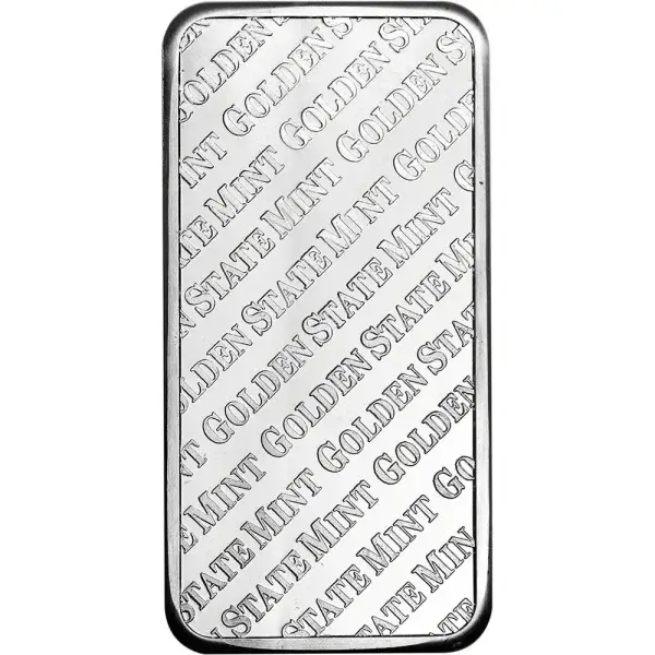10 oz. Golden State Mint Silver Bar - .999 Fine