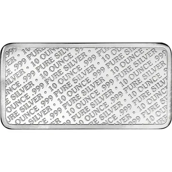 TEN (10) 10 oz. Highland Mint Silver Bar - Buffalo Design .999 Fine