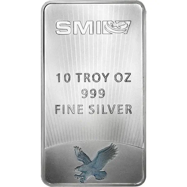 10 oz Silver Bar - Sunshine Minting Mercury .999 Fine
