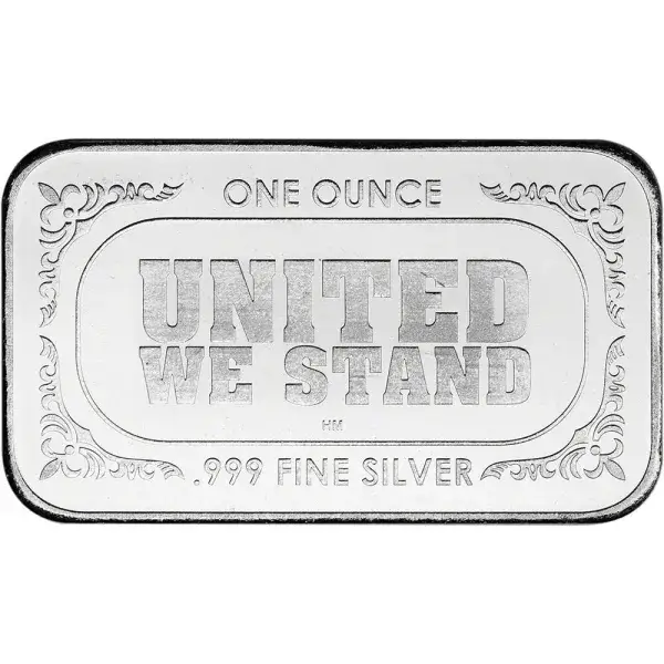 1 oz Highland Mint Silver Bar - American Flag Design - 999 Fine