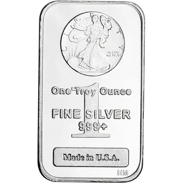 TEN (10) 1 oz. Highland Mint Silver Bar - Walking Liberty Design .999+ Fine