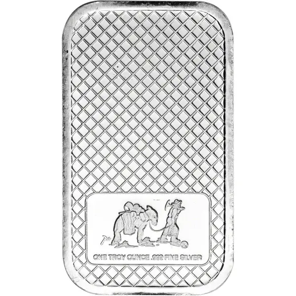 1 oz. SilverTowne Silver Bar - Bald Eagle Design - 999 Fine