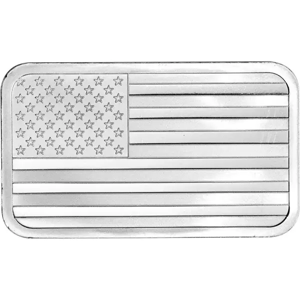 5 oz SilverTowne Silver Bar - Flag Design - 999 Fine