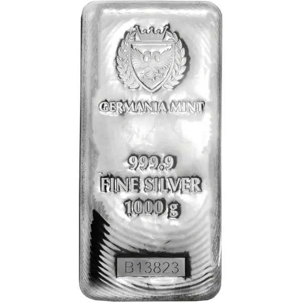 Kilo 32.15 oz Germania Mint Silver Bar 9999 Fine