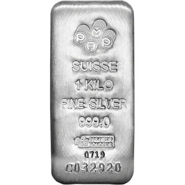 Kilo 32.15 oz Silver Bar - PAMP Suisse .999 Fine with Assay Certificate