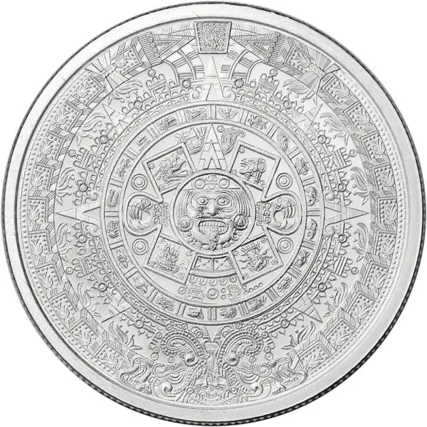 1/2 oz Golden State Mint Silver Round Aztec Calendar .999 Fine Tube of 20