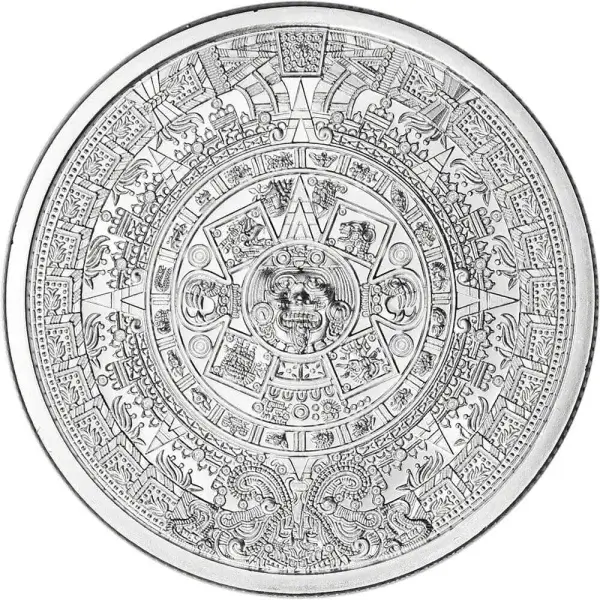 1 oz. Golden State Mint Silver Round Aztec Calendar .999 Fine