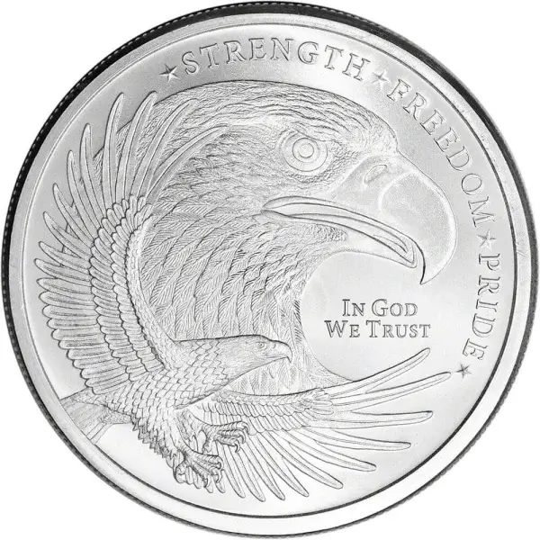 1 oz. Golden State Mint Silver Round Eagle Design .999 Fine