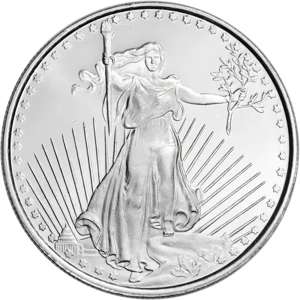 1 oz Highland Mint Silver Round - Saint-Gaudens Design .999 Fine