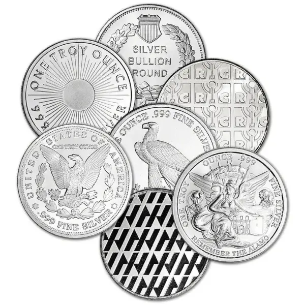 1 oz. Silver Round - Random Brand - Secondary Market - .999 Fine