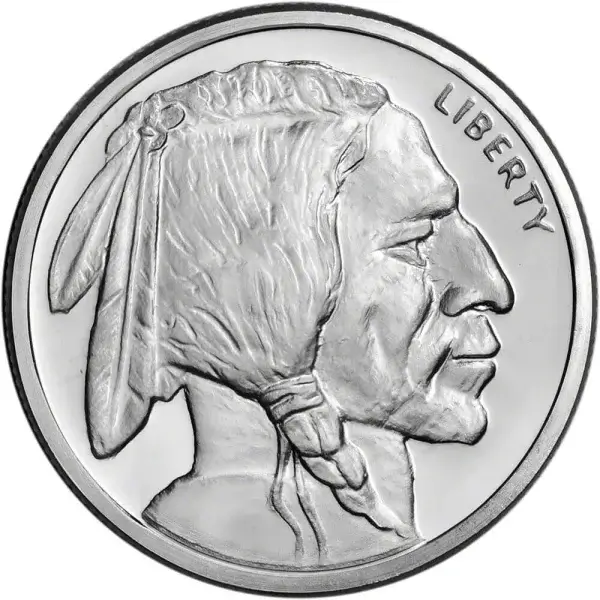 5 oz. Golden State Mint Silver Round Buffalo Design .999 Fine