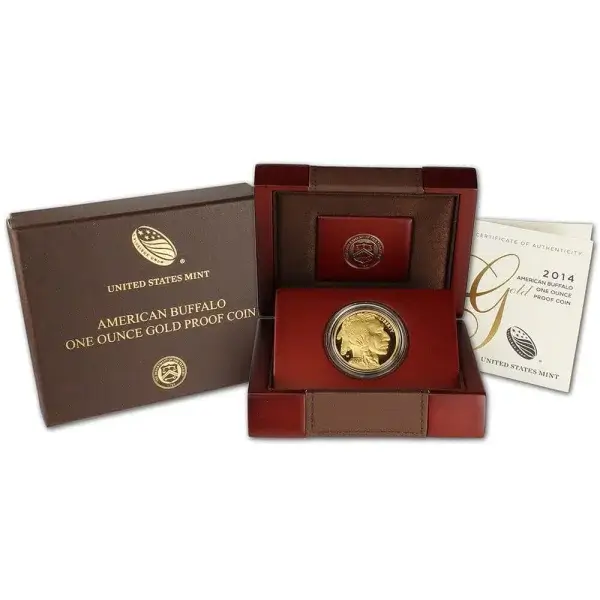 2014 W American Gold Buffalo Proof 1 oz $50 in OGP