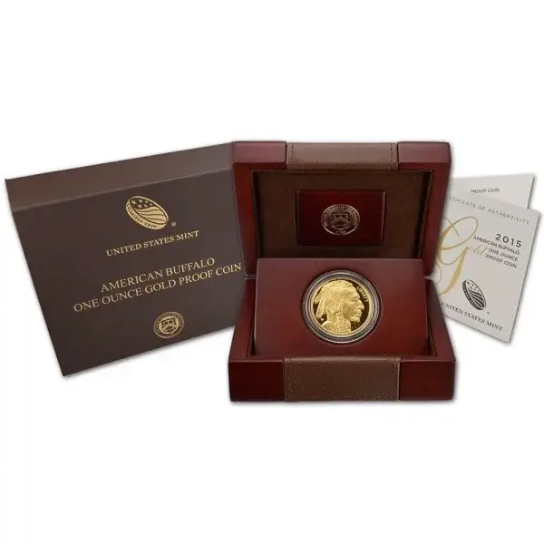 2015 W American Gold Buffalo Proof 1 oz $50 in OGP