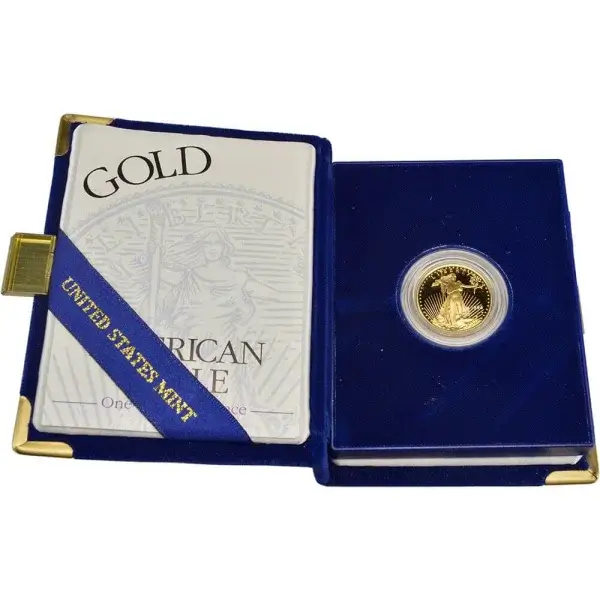 American Gold Eagle Proof 1/4 oz $10 - Coin in OGP - Random Date
