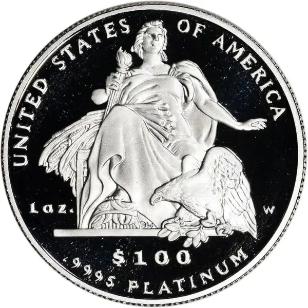 American Platinum Eagle Proof 1 oz $100 - Coin in OGP - Random Date
