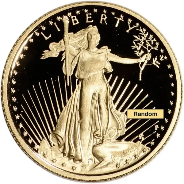 American Gold Eagle Proof 1/10 oz $5 - Coin in Capsule - Random Date