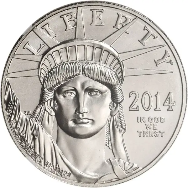 American Platinum Eagle 1 oz $100 - NGC MS69 Random Date and Label