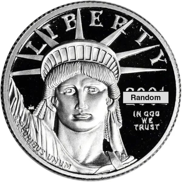 American Platinum Eagle Proof 1/4 oz $25 - Coin in Capsule - Random Date