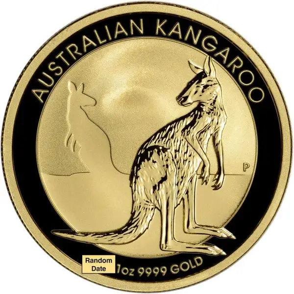 Australia Gold Kangaroo - 1 oz - $100 - BU - Random Date
