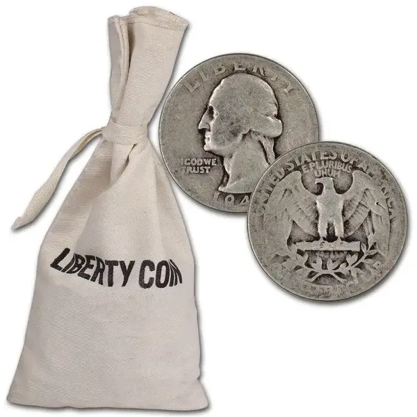 90% Silver Quarters - $100 Face Value Bag