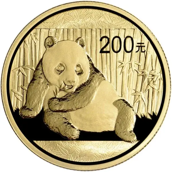 China Gold Panda 1/2 oz 200 Yuan - BU - Mint Sealed - Random Date