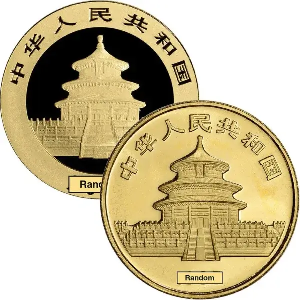 China Gold Panda 1 oz - BU - Random Date