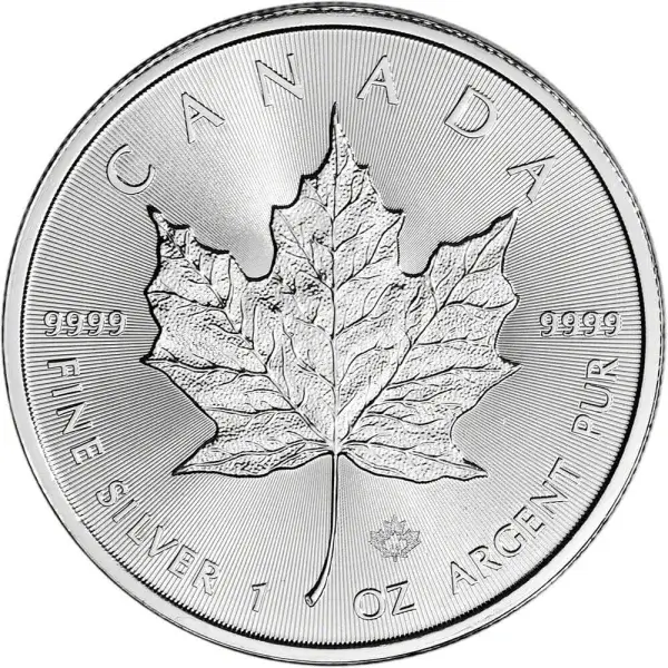 Canada Silver Maple Leaf - 1 oz - $5 - BU - Random Date