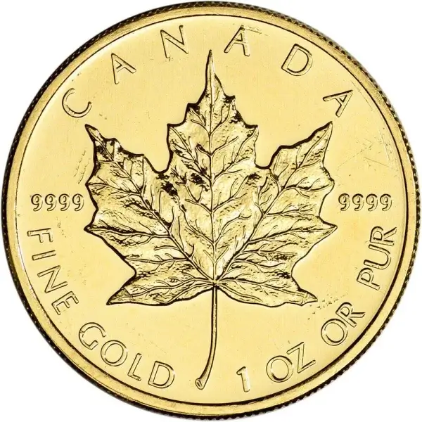 Canada Gold Maple Leaf - 1 oz - $50 - .9999 Fine - Random Year