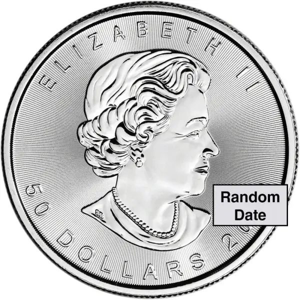 Canada Platinum Maple Leaf - 1 oz - $50 - BU - .9995 Fine - Random Date