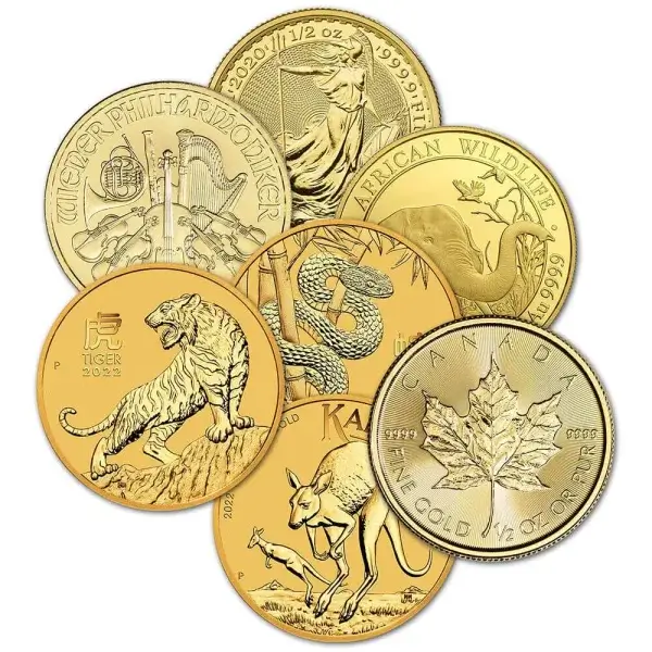 1/2 oz Gold Coin .9999 Fine - Random Brand - Secondary Market