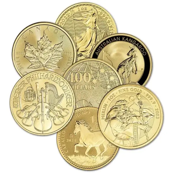 1 oz Gold Coin .9999 Fine - Random Brand - Secondary Market