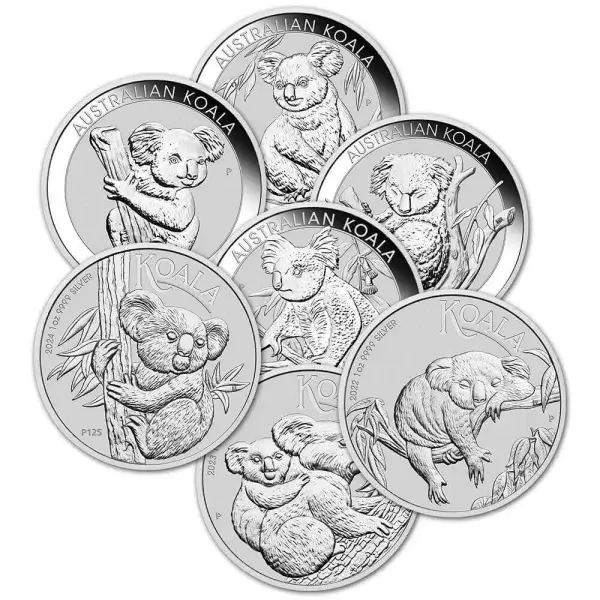 Australia Silver Koala 1 oz $1 - BU - Random Date