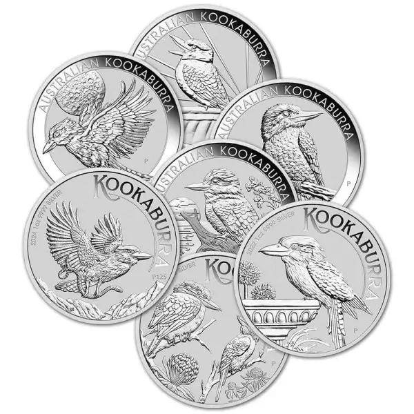 Australia Silver Kookaburra 1 oz $1 - BU - Random Date